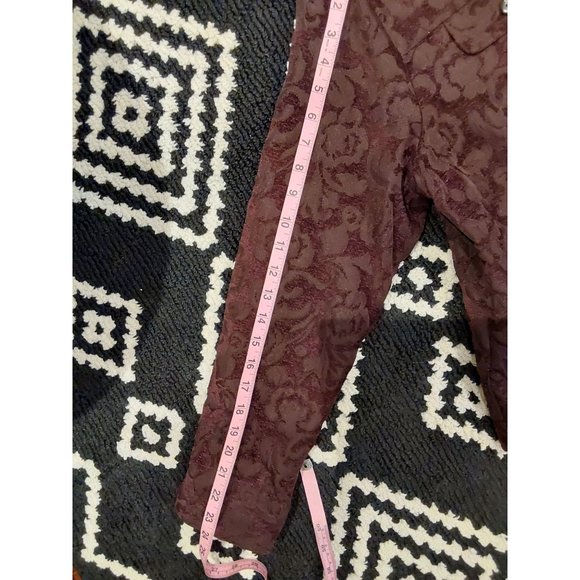 Croft and Barrow Brown Floral Embossed 4 pocket Jacket. Size XL. Grannycore - Picture 10 of 16